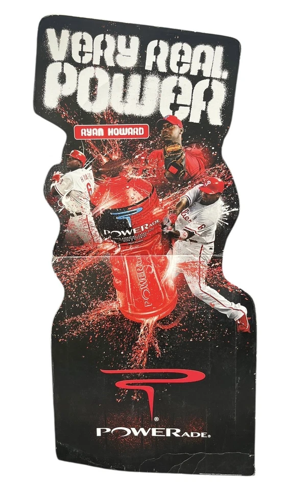 Large 6 Foot Tall Ryan Howard Philadelphia Phillies Advertising Standup Sign - Image 1 of 3