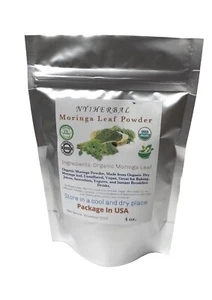 Organic Moringa oleifera Leaf Powder 100% Pure Natural Superfood Gluten Free - Picture 1 of 2