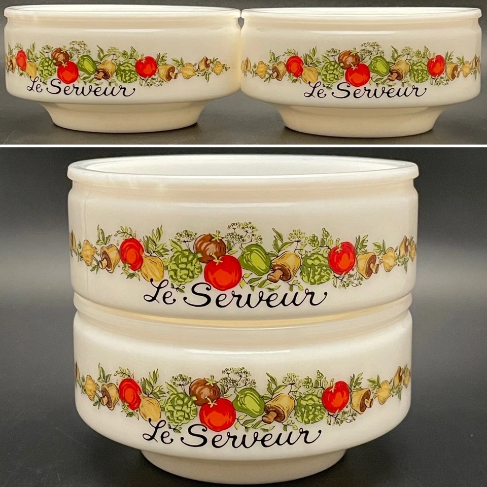Cuencos de condimentos compatibles con Gemco Corning Ware Spice of Life Le Serveur 2 piezas EE. UU. Foto 1 de 4