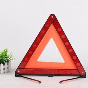 Large Reflective Car Warning Triangle Breakdown Hazard Road Emergency Sgt - Picture 1 of 11