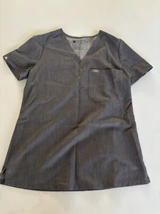 Figs Catarina Scrub Top Womens XS Technical Collection Graphite Gray Medical - Picture 1 of 1