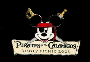 Pin Disney 2003 miembro del elenco de Burbank Studios Piratas de los Calamigos Picnic - Imagen 1 de 1