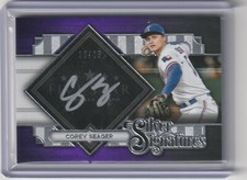 2022 Topps Five Star COREY SEAGER #/25 On-Card SIlver Auto Texas Rangers Champ!