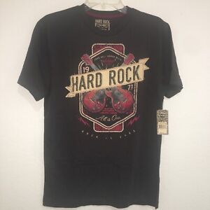 NWT Hard Rock Cafe Shirt All Is One Love All Serve Twin Guitars Electric Size S