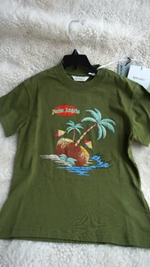 Palm Angels T-Shirt - Coconut Iceland AA003S22 - Size 10 - NWT - Picture 1 of 5