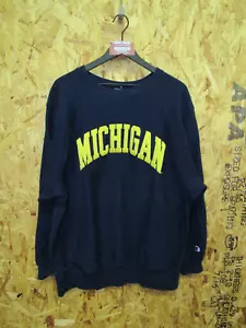 Vintage Champion Reverse Weave University of Michigan NCAA Sweatshirt XL 2973 - Picture 1 of 8