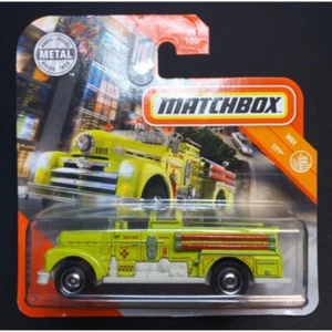 Matchbox Seagrave Fire Engine Yellow SA Fire 2020 Mainline Mint Short Card - Picture 1 of 1