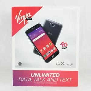 SEALED Virgin Mobile LG X Charge Smartphone LGSP320AVP Titan Black 16GB Phone - Picture 1 of 3