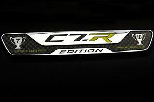 Chevrolet Corvette C7R Special Edition Dash Plaque Emblem Nameplate Applique