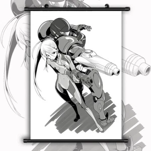 METROID Samus Aran Anime HD Canvas Print Wall Poster Scroll Room Decor - Picture 1 of 6