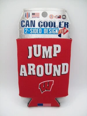 University of Wisconsin Badgers  NCAA 2-Sided Koozie Can Cooler 12 oz. Koozie - Image 1 of 2