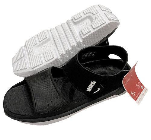 Sandali Nike Playscape grandi bambini taglia: US 5Y nero bianco CU5296 001 ragazzo ragazza