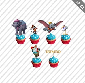 Dumbo Elephant Circus Cupcake Topper Cake topper Party Favor 1st Birthday Baby - Picture 1 of 2