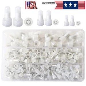 350 PIEZAS Tapa de Crimpado de Extremo Cerrado Núcleo de Cobre Nylon Conectores de Cable 22-10AWG Terminales - Imagen 1 de 11
