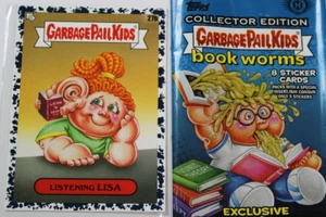 "Garbage pail niños 2022 Bookworms tarjeta ""negra"" #27b ""Escuchando a Lisa" - Imagen 1 de 3