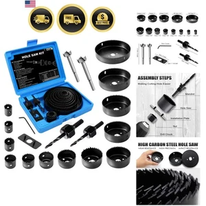 Set seghetto 22 pezzi kit seghetto con lame mandrini punte trapano scatola di immagazzinaggio - Foto 1 di 9