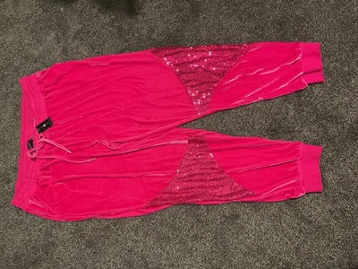 Pantalones deportivos Ashley Stewart talla grande lentejuelas terciopelo 26/28 nuevos Foto 1 de 4