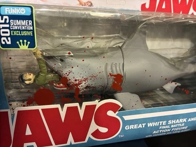 Juego de caja de batalla final Funko Reaction Bloody Shark & Quint 2015 JAWS Con exclusivo Foto 1 de 4