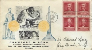 875 2c CRAWFORD LONG - 1st City of Jefferson, Jackson County, Georgia  - Bild 1 von 1