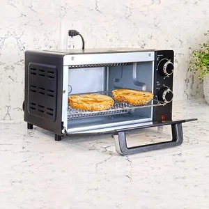 FHIYELI Toaster Oven 1000W Black Compact Countertop Oven with Natural Convection - Picture 1 of 6
