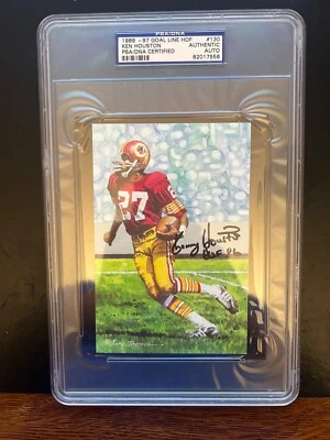 KEN HOUSTON GOAL LINE ART 4X6 AUTÓGRAFO!! CERTIFICADO PSA!! LAJE PARA EXIBIÇÃO!! - Imagem 1 de 2