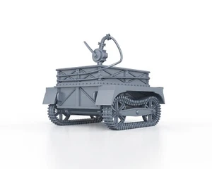 WWII FRENCH - REMORQUE TRAILER (TRC 36R) 1/48 1/56 1/72 1/87 1/100 3D PRINTED - Imagen 1 de 4