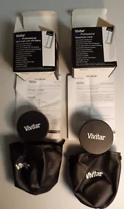 Vivitar 43mm 0.43X Wide Angle Lens with Macro And 2.2x Telephoto Lens Bundle - Picture 1 of 5