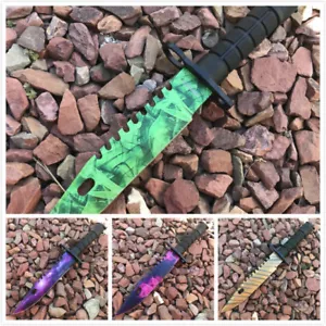 Monogrammmesser maßgeschneidertes Messer Jagd Bowie Militär taktisches personalisiertes Messer - Bild 1 von 19