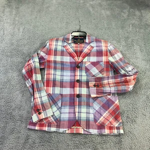 Pendleton Jacket Mens Small Sport Coat Madras Pocket Blazer Opening Ceromony - Picture 1 of 5