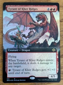 MTG The Brothers' War Tyrant of Kher Ridges Borderless Foil - Picture 1 of 1