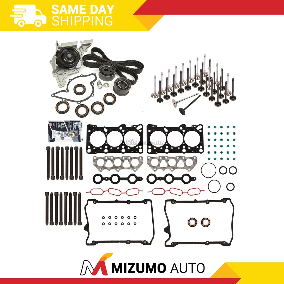 Juego de juntas de culata válvulas correa de distribución apto para 98-05 Volkswagen Passat Audi 2.8 DOHC Foto 1 de 4