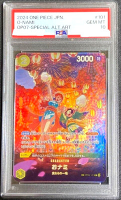 PSA 10 GEM MT Nami One Piece Parallel OP06 101 OP06 One Piece Card