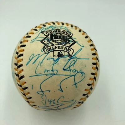 All Star Game 1994 Equipo de la Liga Nacional Firmado Béisbol Barry Bonds PSA ADN Certificado de Autenticidad Foto 1 de 4