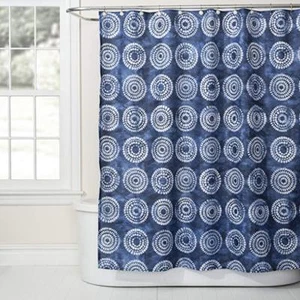 SATURDAY KNIGHT BATH DUCHA CORTINA - AZUL CASCADA - 70 x 72 NUEVO - Imagen 1 de 1