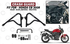 Ajuste para Honda CB300R "Par de protectores contra choques negros con deslizador" - Imagen 1 de 9
