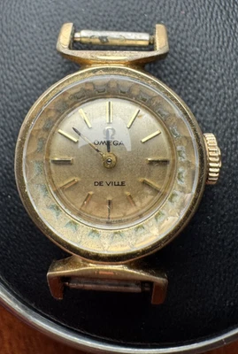 Mujer OMEGA De Ville 511.254 Vintage Chapado en Oro Manual Cal 484 - 17mm ¡FUNCIONA! Foto 1 de 4