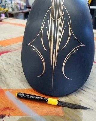 PREMIUM Pro Series LEFT HANDED #0000 (4-0) Pinstriping Sword Brush ~ PRO'S KNOW Foto 1 de 4