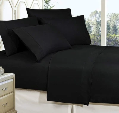 Wrinkle Resistant Luxury 6-Piece Bed Sheet Set - 1500 Thread Count Egyptian Q... - Image 1 of 4
