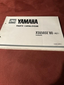 YAMAHA XS 650 SE ( 4G7 ) Parts List 1980 Ersatzteil Liste Katalog Heft - Bild 1 von 5