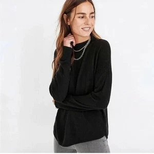 ¡Nuevo! Suéter Suéter Madewell Ashbury Cuello Simulado Negro Para Mujer Talla XXS - Imagen 1 de 10