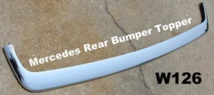 OEM MERCEDES BENZ W126 REAR BUMPER CHROME MOLDING TRIM 1960-1993 - Picture 1 of 17