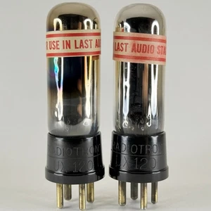 Tested Balanced Matched Pair RCA Radiotron UX-120 Tubes Type 20 UX 120 Tubes (f) - Picture 1 of 5