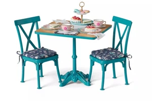 American Girl Puppe Teatime Tisch & Stühle Set Truly Me ZURÜCKGENOMMEN - Bild 1 von 6