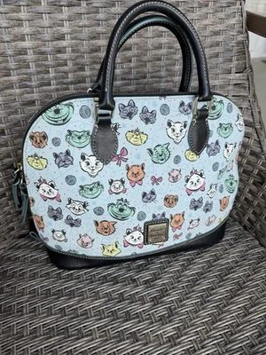 Bolsa satchel Disney Dooney & Bourke gatos azuis. Muito RARO - Imagem 1 de 4