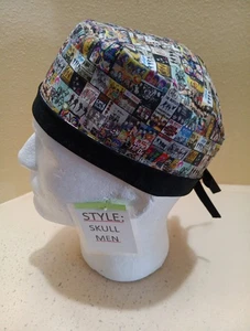 Beatles Band Men's Skull/Chemo Surgical Scrub Hat/Cap Handmade - Picture 1 of 9