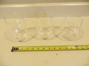 Riedel Crystal Stemless Wine Goblets/glasses 5" Tall Pair 4.5" single - Picture 1 of 6