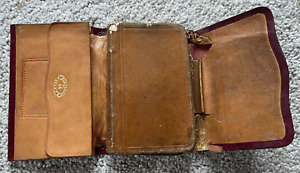 1886 Standardowy dziennik Antyk Vintage Nieużywany Doskonały stan skórzany portfel
