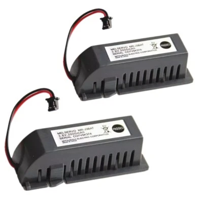 2pcs MR-J3BAT 3.6V Mitsubishi ER6VC119A/B PLC Battery For MELSERVO M70 w/Plug - Image 1 of 4