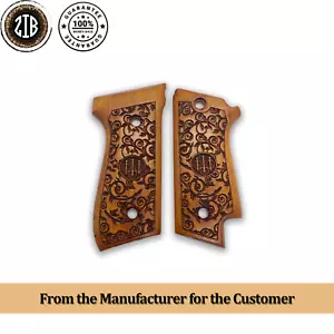 ZIB GRIPS Beretta 92S impugnatura pistola fatta a mano in legno di noce Ars.01 - Foto 1 di 4