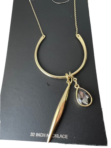 VETEMENTS Collana con ciondolo a ferro di cavallo tono oro INC International Concepts